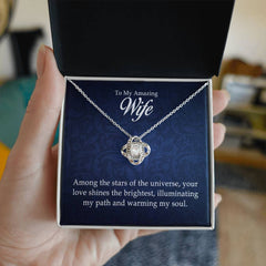 To My Amazing Wife - Love Knot Necklace